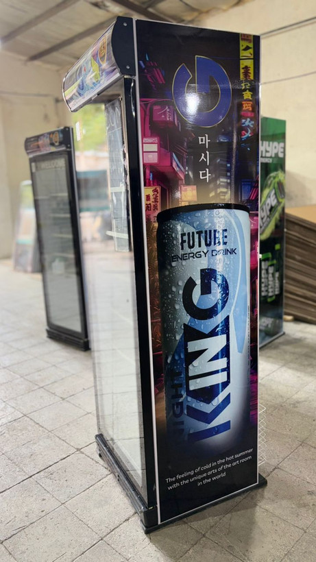 یخچال ویترینی ایستاده عرض 70طرح انرژی زا کینگ king